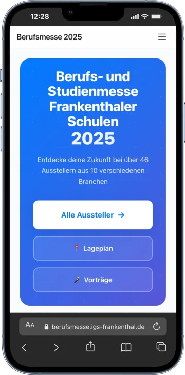 Berufsmesse Frankenthal Mobile-Screenshot 1
