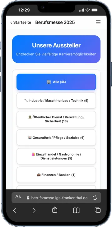 Berufsmesse Frankenthal Mobile-Screenshot 3